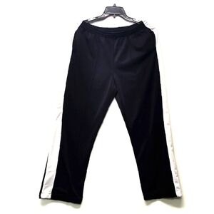 Lady Foot Locker women's black and white sweatpants Size: L